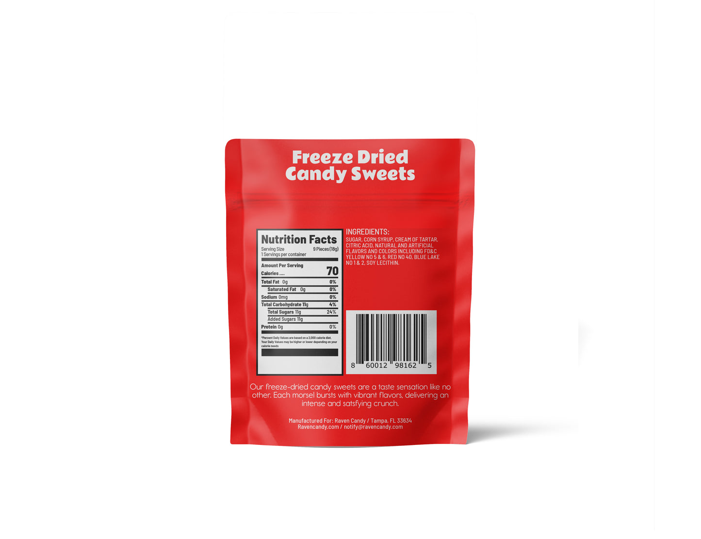 Raven Candy Strawberry & Cream Puffs .5oz
