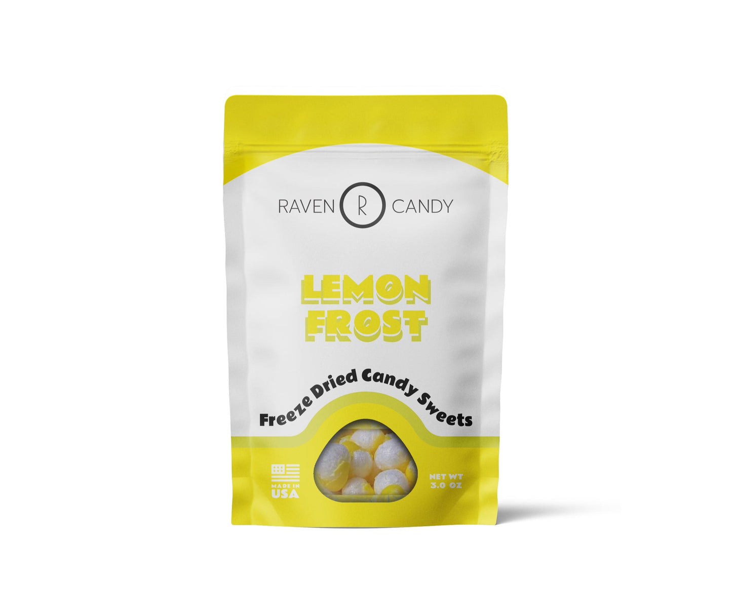 Raven Candy Lemon Frost Freeze Dried Candy 3 oz