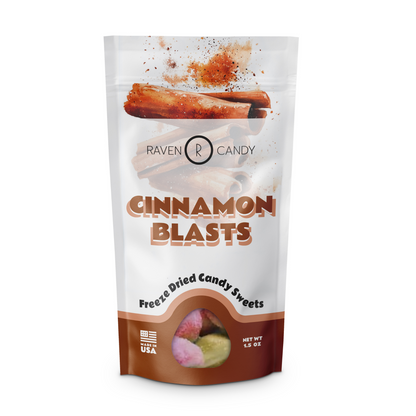 Raven Candy Cinnamon Blasts Freeze Dried Candy 1.5oz