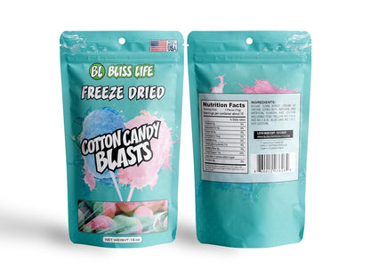 Bliss Life Cotton Candy Blasts Freeze Dried Candy 1.5 oz