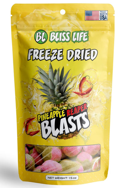 Bliss Life Pineapple Reaper Blasts Freeze Dried Candy 1.5 oz